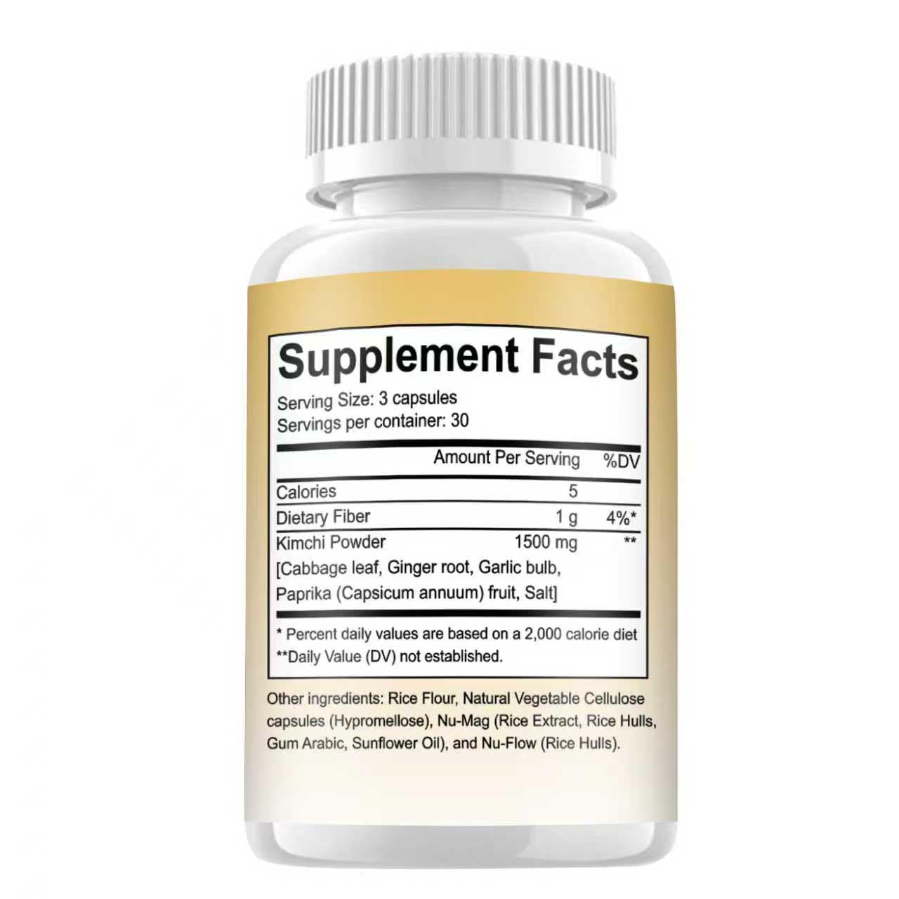 CAUDAN Kimchi Capsules, Kimchi Supplement, Probiotics & Enzymes Supports Gut & Digestive Health, Taste Well, Fermented Superfood for Antioxidant Support, 90 Vegan Capsules CAUDAN uk supplements