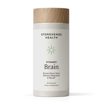 Stonehenge Health Dynamic Brain – BacoMind® Bacopa Nootropic Formula – Memory, Recall & Retention, Phosphatidylserine, Huperzine A, DHA & Choline – 40 Brain-Boosting Ingredients – Non-GMO, 60 Caps Stonehenge Health uk supplements