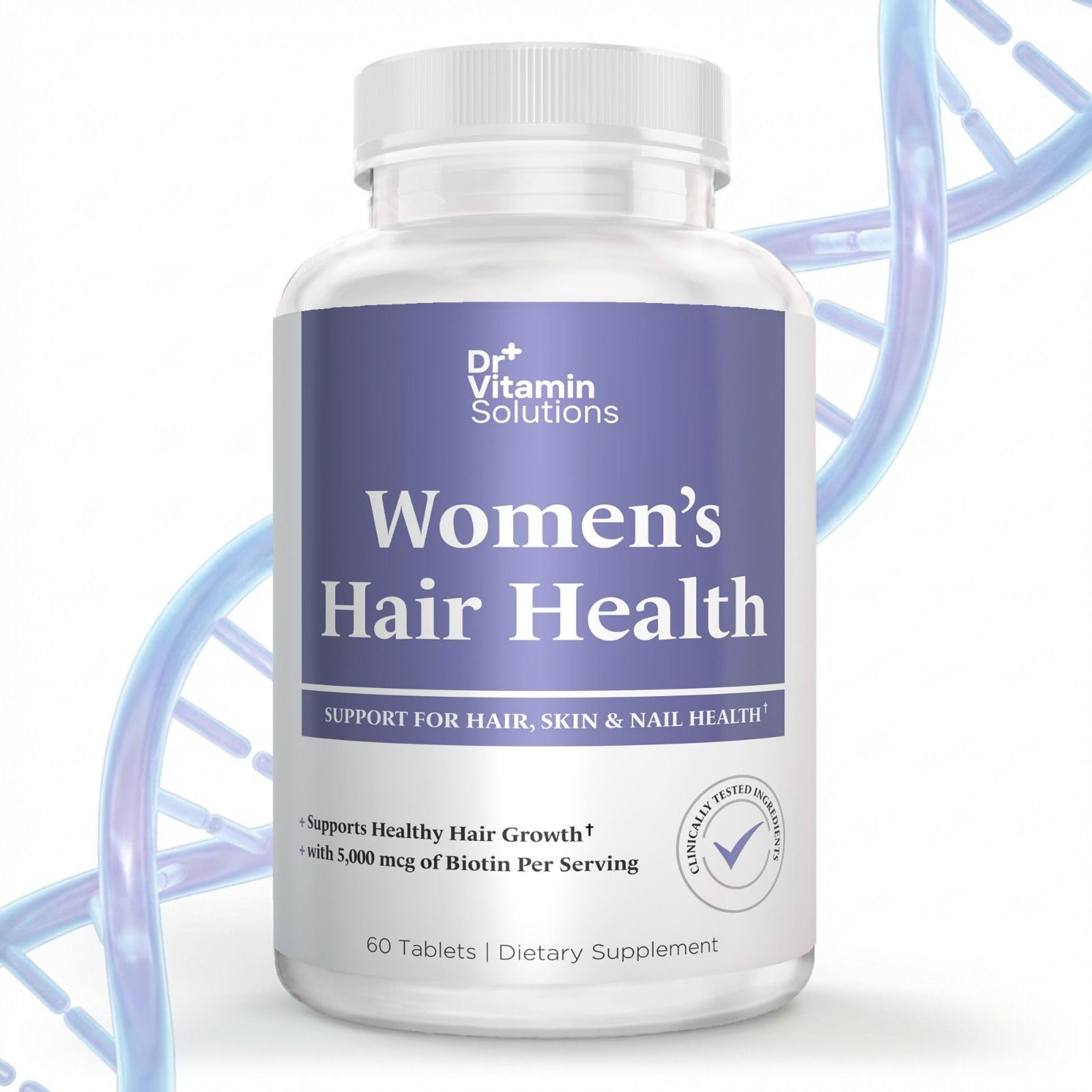 Dr Vitamin Women's Hair Health - Hair, Skin & Nails Support with Biotin & Collagen - 60 Tablets DR VITAMIN SOLUTIONS uk supplements