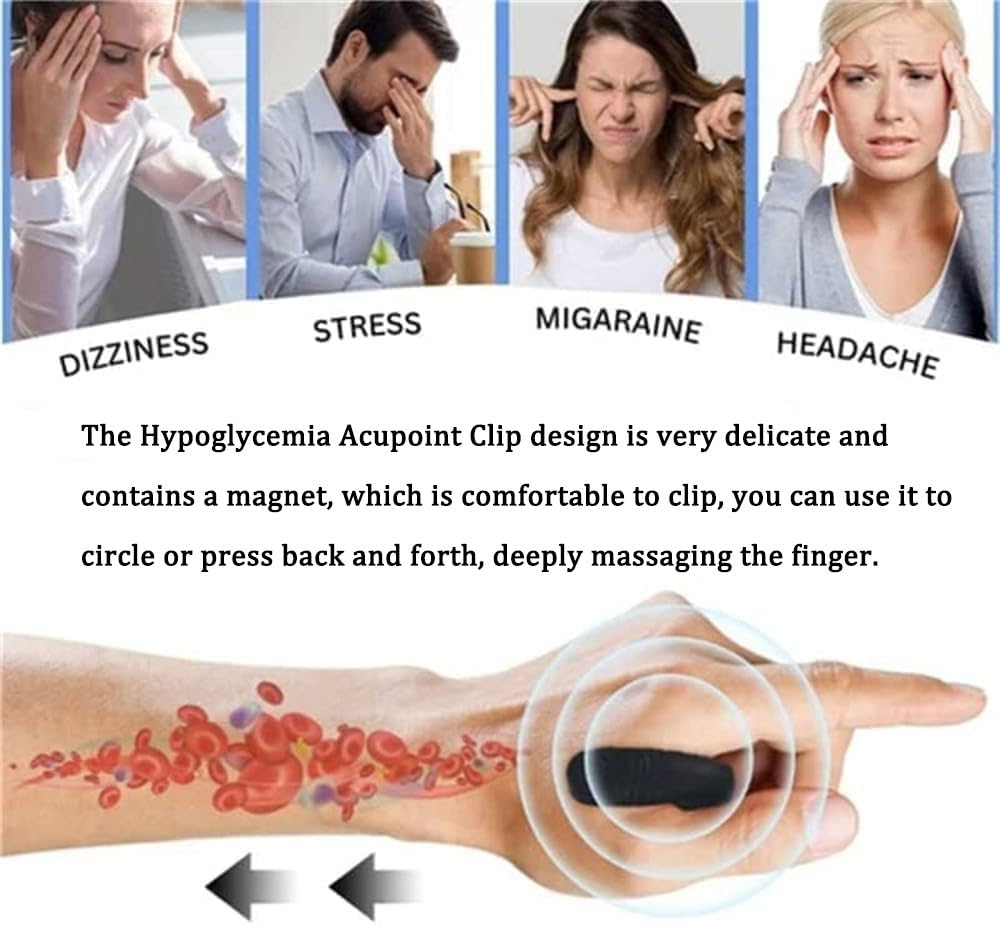 Hypoglycemic Acupoint Clip-Hypoglycemia Acupoint Clip, Sugar Control Li4 Acupressure Point Clip KOSIMI uk supplements