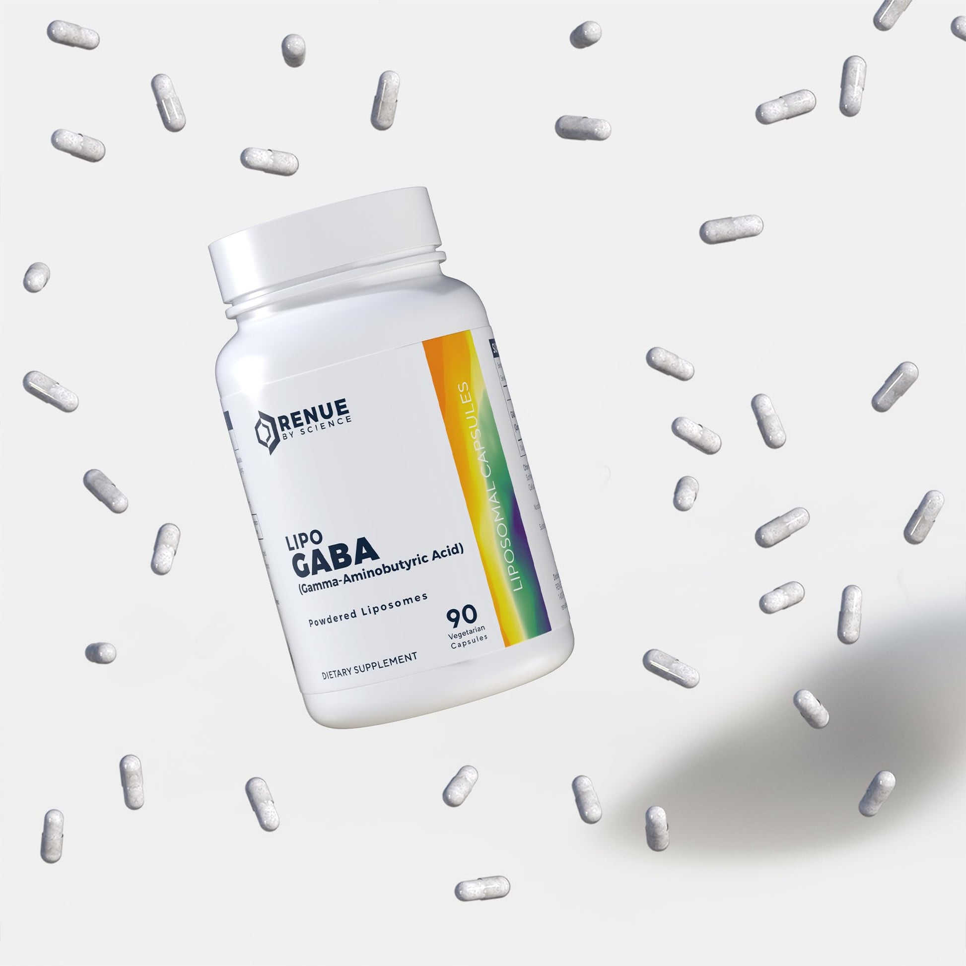 Renue By Science GABA | High Strength Liposomal GABA Supplements | 90 GABA Capsules - 300mg Gamma-Aminobutyric Acid per Serving | Non-GMO | Made in The USA Third-Party Tested Renue By Science uk supplements