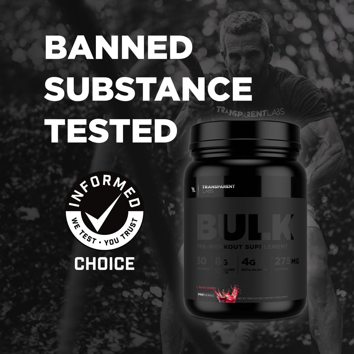 Transparent Labs Bulk Black - Sour Gummy - 30 Servings Transparent Labs uk supplements