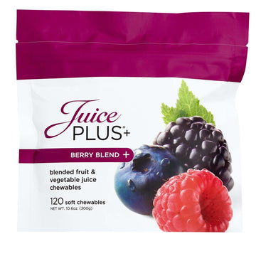 Juice Plus+ Berry Blend Soft Chews (Chewables) - Daily Nutrition from 12 Plants with Whole Fruit, Vegetable, & Berry - Raspberry, Bilberry, Blueberry, and More! for Adults and Kids - (1-mo, 30 Chews) Juice Plus+ uk supplements
