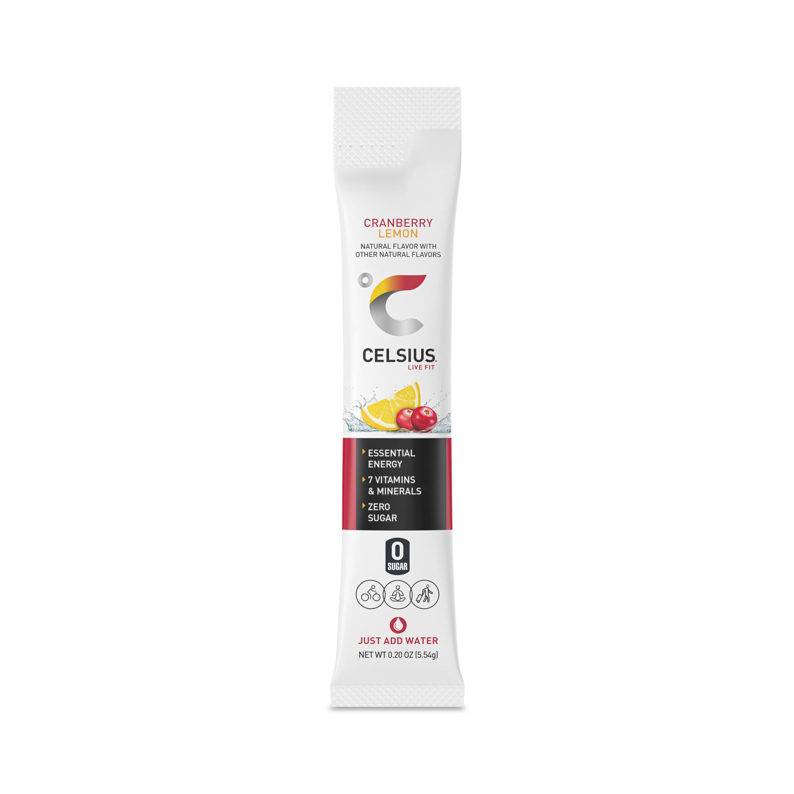 CELSIUS On-the-Go Powder Stick Packs, Cranberry Lemon, 2.7 Ounce - 14 Count CELSIUS uk supplements