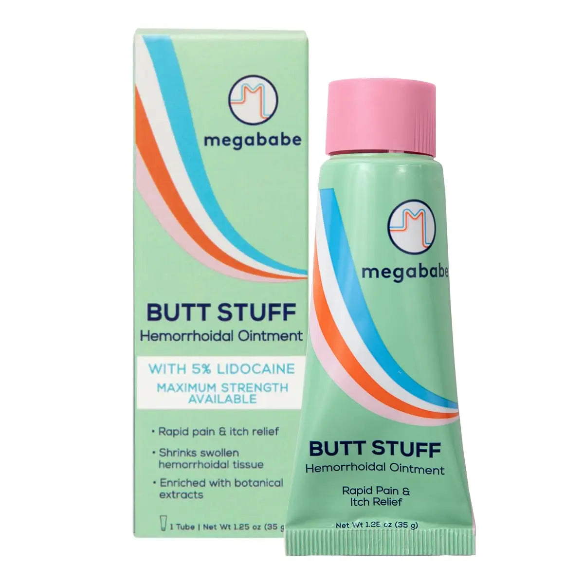 Megababe Hemorrhoidal Ointment | with 5% Lidocaine | Rapid Pain & Itch Relief | Shrinks Swollen Hemorrhoidal Tissue | 1.25 oz Megababe uk supplements