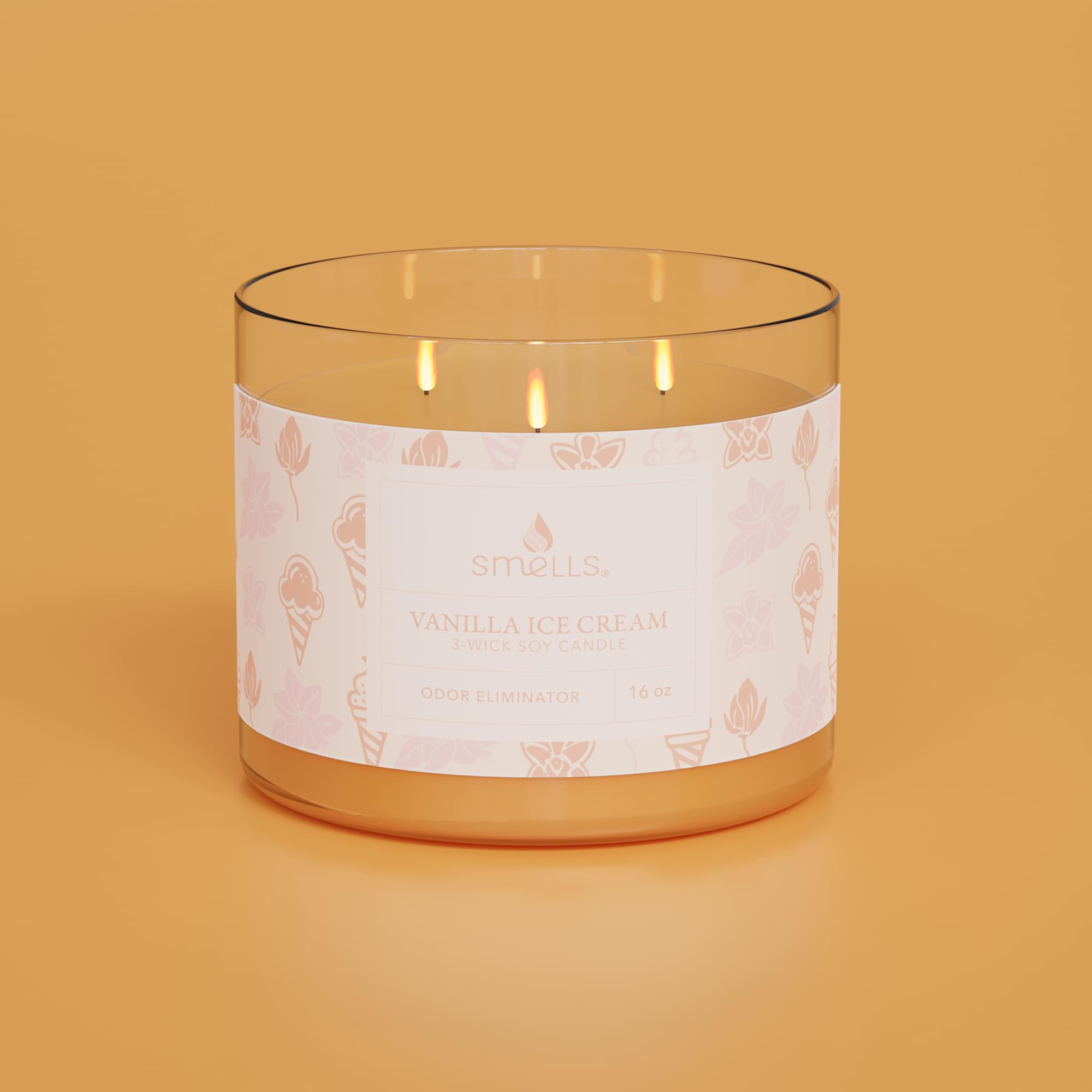 Smells - Odor Eliminator - Premium Soy Wax Jar Scented Candle 12oz. and 16oz. - 100% Cotton Single Wick SmellS uk supplements