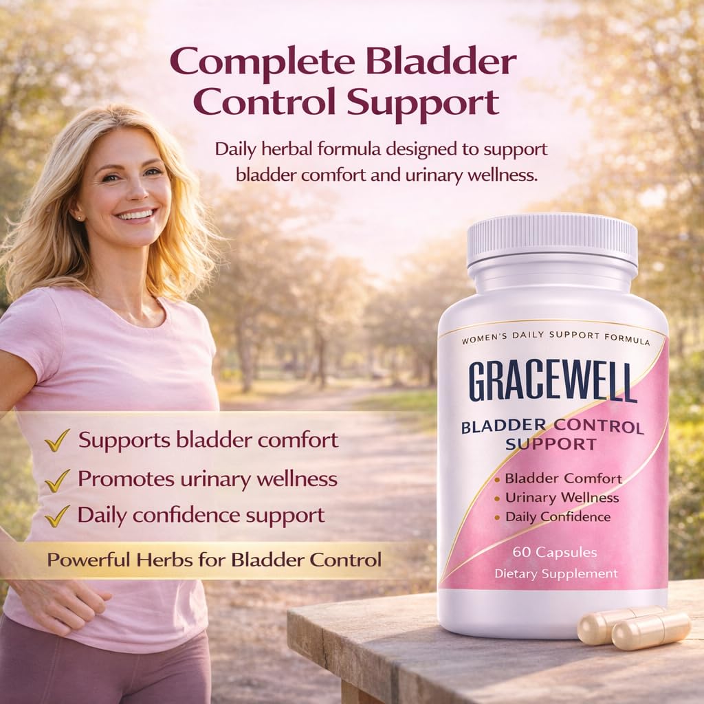 DXWXH Gracewell Bladder Wellness Supplement for Women & Men, Herbal Support with Asian Ginseng, Chinese Yam, Chinese Peony, Urinary Tract Health Formula, 60 Capsules (1) DXWXH uk supplements
