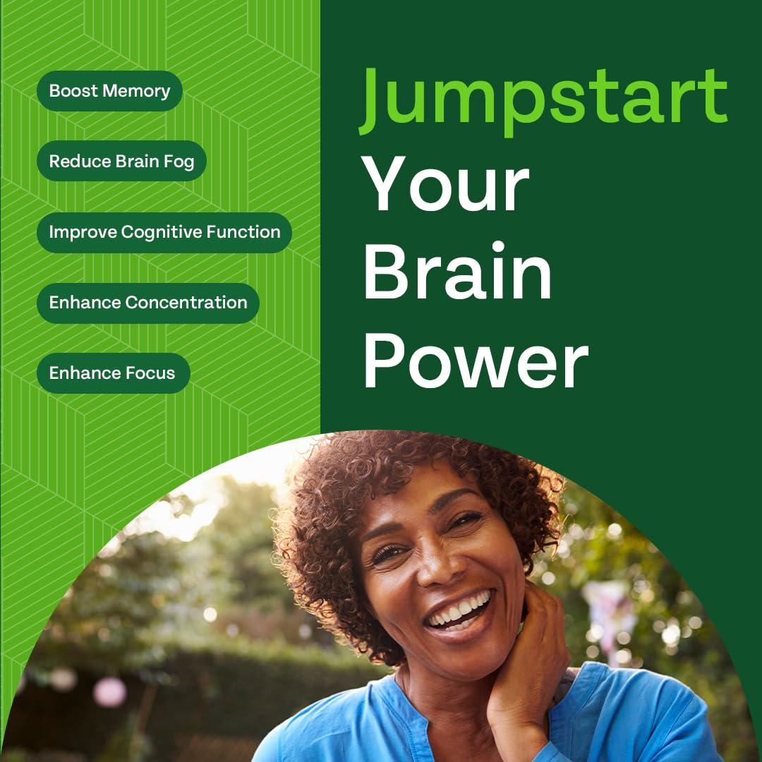 GREEN VALLEY NATURALS - Advanced Brain Power - Supports Healthy, Normal Brain Function, Focus and Concentration, clinically formulated to Support Healthy Brain Clarity. (1 Bottle, 60, Count) GREEN VALLEY NATURALS uk supplements