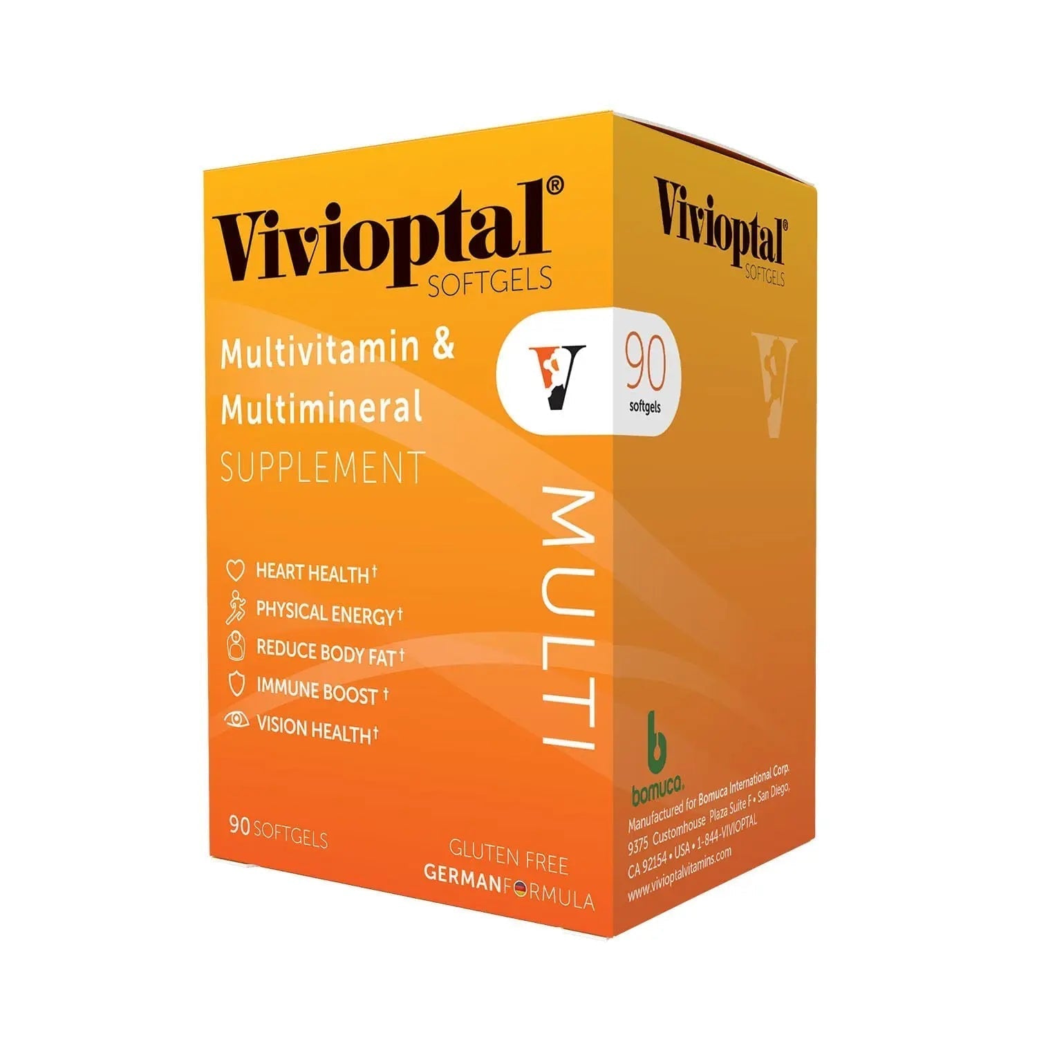 Vivioptal Multi, 90 Softgels (1 Year Supply), Multivitamin & Multimineral, Gluten Free, German Formula Vivioptal Vitamins uk supplements