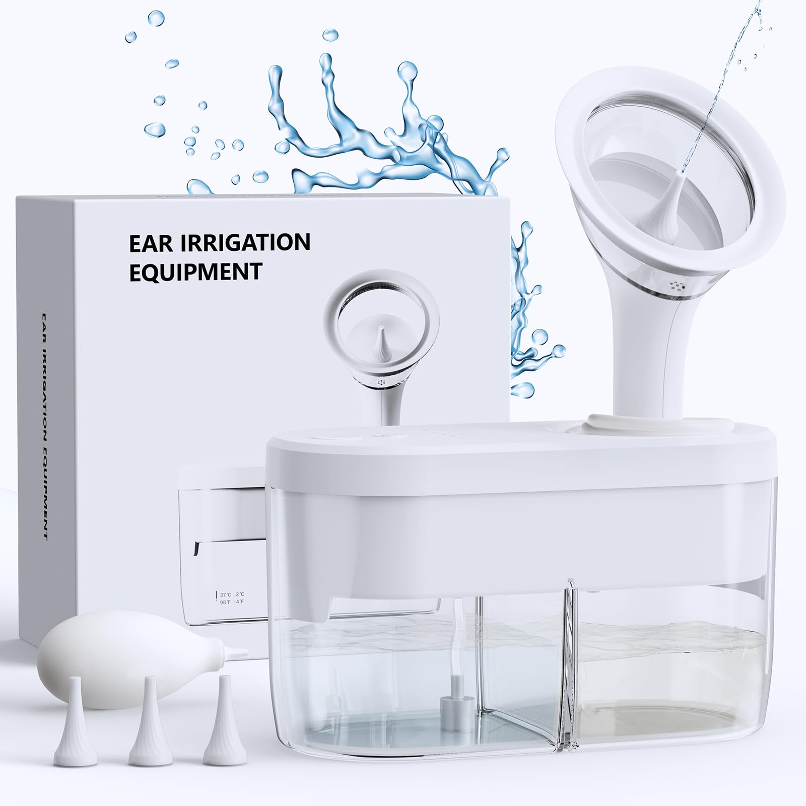 Water Powered Ear Cleaner, Ear Wax Removal Kit with Sewage System KAUGIC uk supplements