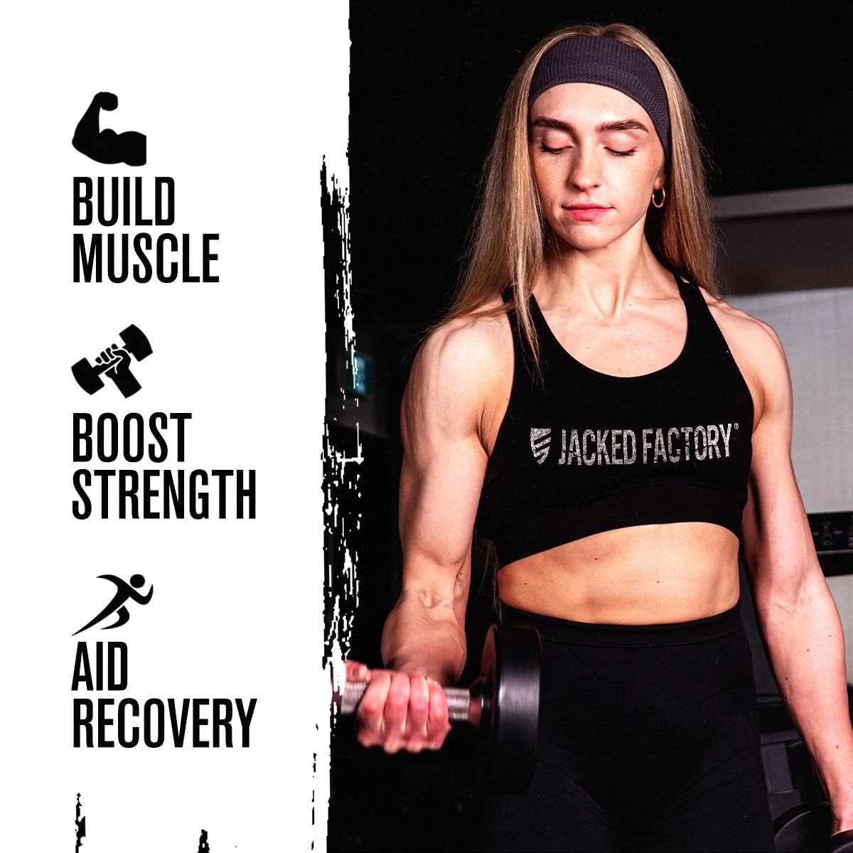 Jacked Factory Creatine HCl Capsules - CON CRET Creatine Pills 750mg - Lean Muscle Growth & Recovery, Boost Strength & Endurance, No Bloating or Cramps - 120 Capsules Jacked Factory uk supplements
