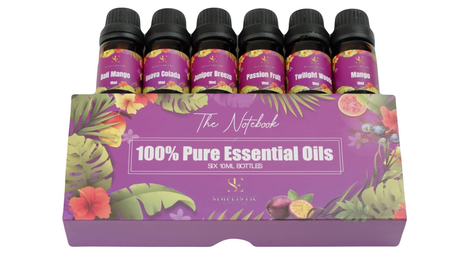 Simplistic Elegance Essential Oils Set - Top 6 Natural Aromatherapy Oils for Diffusers Humidifier Massage Simplistic Elegance uk supplements