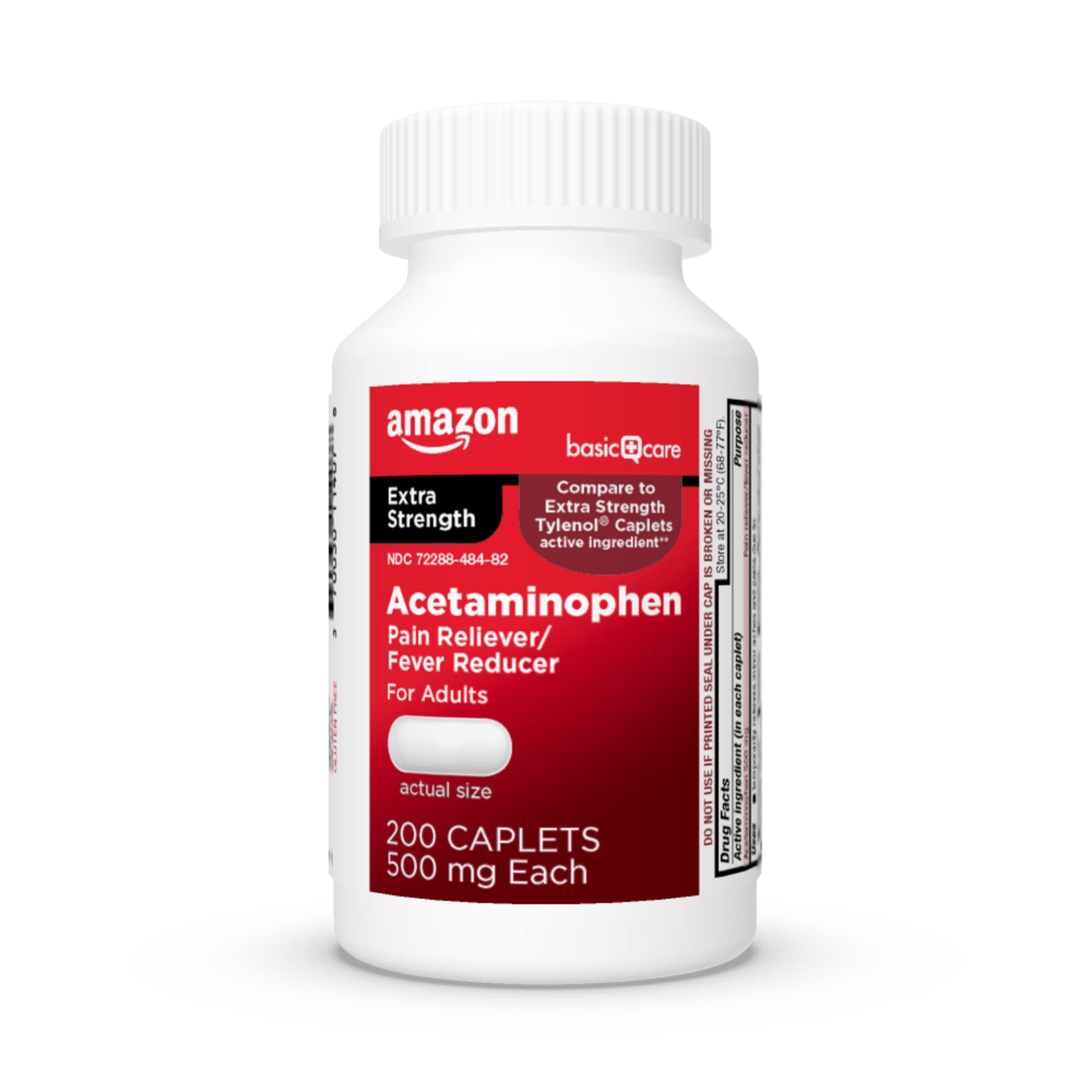 Amazon Basic Care Extra Strength Pain Relief, Acetaminophen Caplets, 500 mg, 200 Ct Amazon Basic Care uk supplements