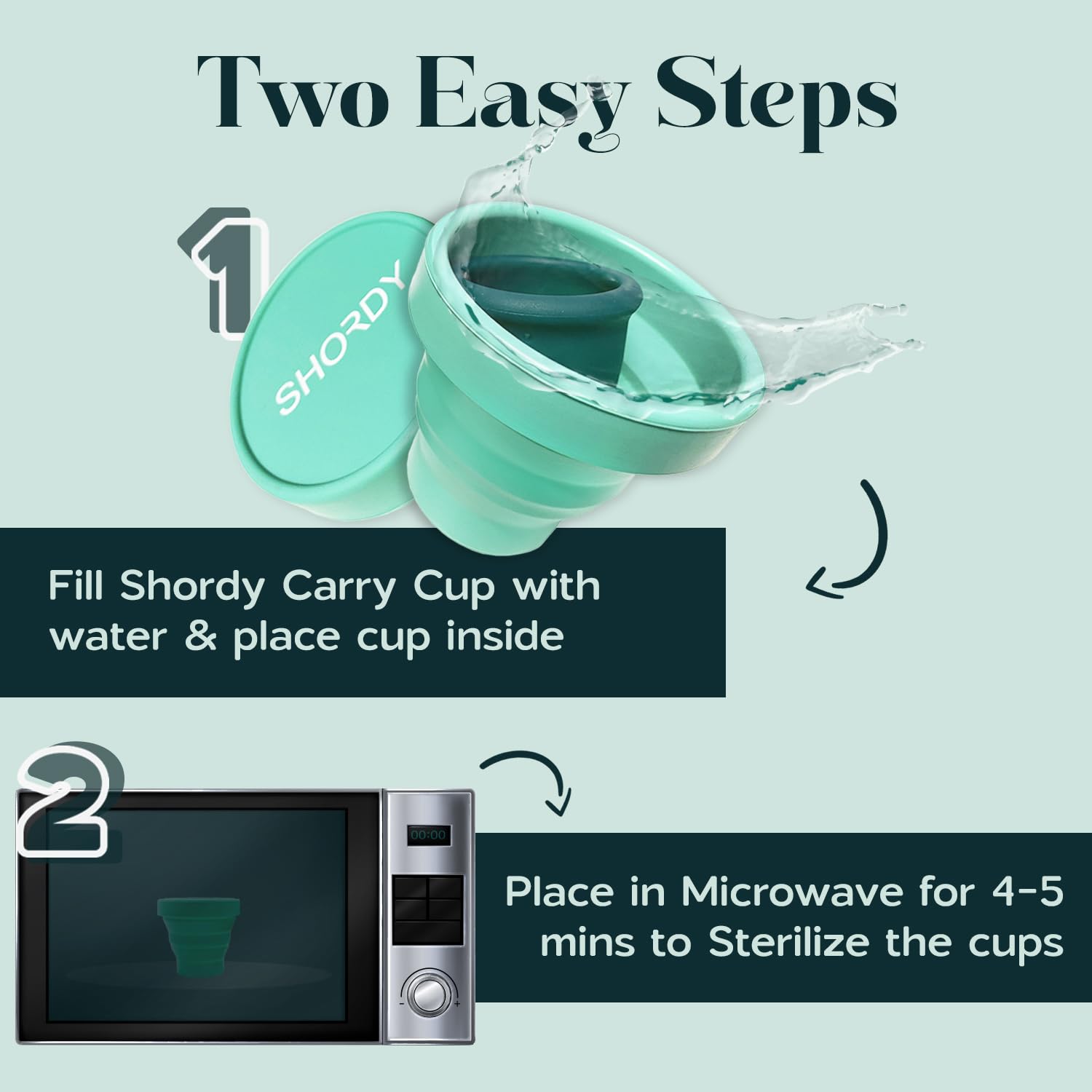 SHORDY Menstrual Case Holder for Sterilization, Collapsible Silicone Container - Boil, Sterilize SHORDY uk supplements