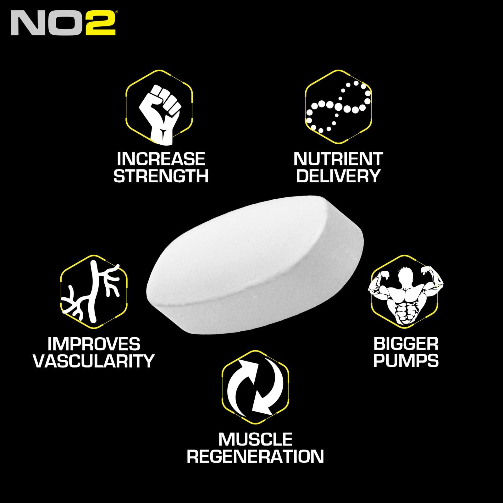 MRI Performance NO2 Nitric Oxide Booster, Original Formula with 3,000mg L-Arginine & AAKG, Nitric Oxide Production, Healthy Blood Pressure & Heart Health (90 Caplets) MRI uk supplements
