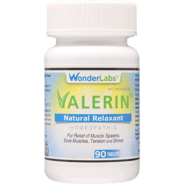 Valerian Natural Relaxant for Tension Relief, Stress Relief, Leg Cramp Relief and Other Muscle Cramps Magnesium, Passion Flower, & Valerian Root Muscle Relaxant - (90ct) Wonder Laboratories uk supplements