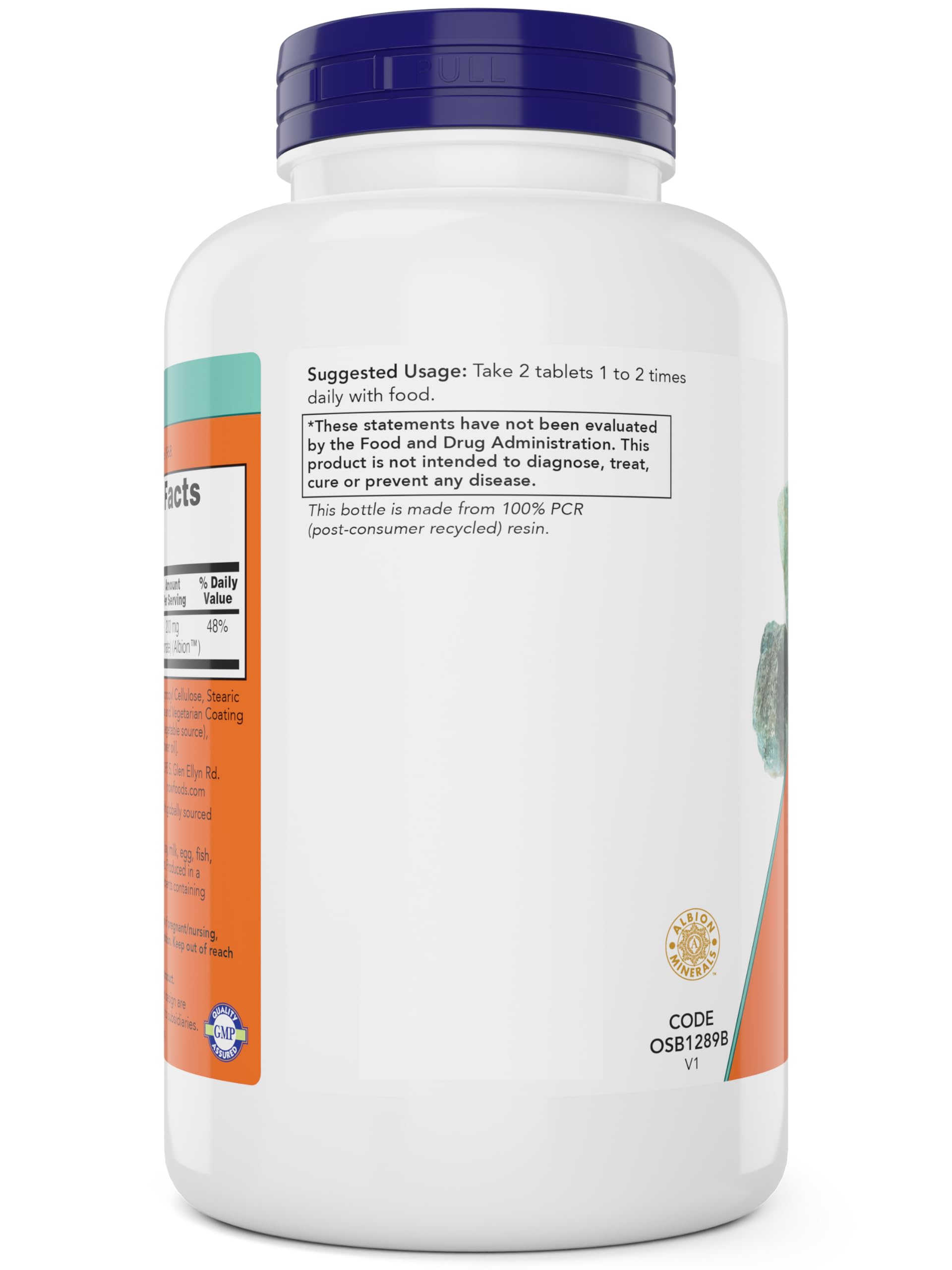 Now Foods Magnesium Glycinate, 240 Tablets - Supports Healthy Muscle and Nerve Functions - Non-GMO NOW Foods uk supplements