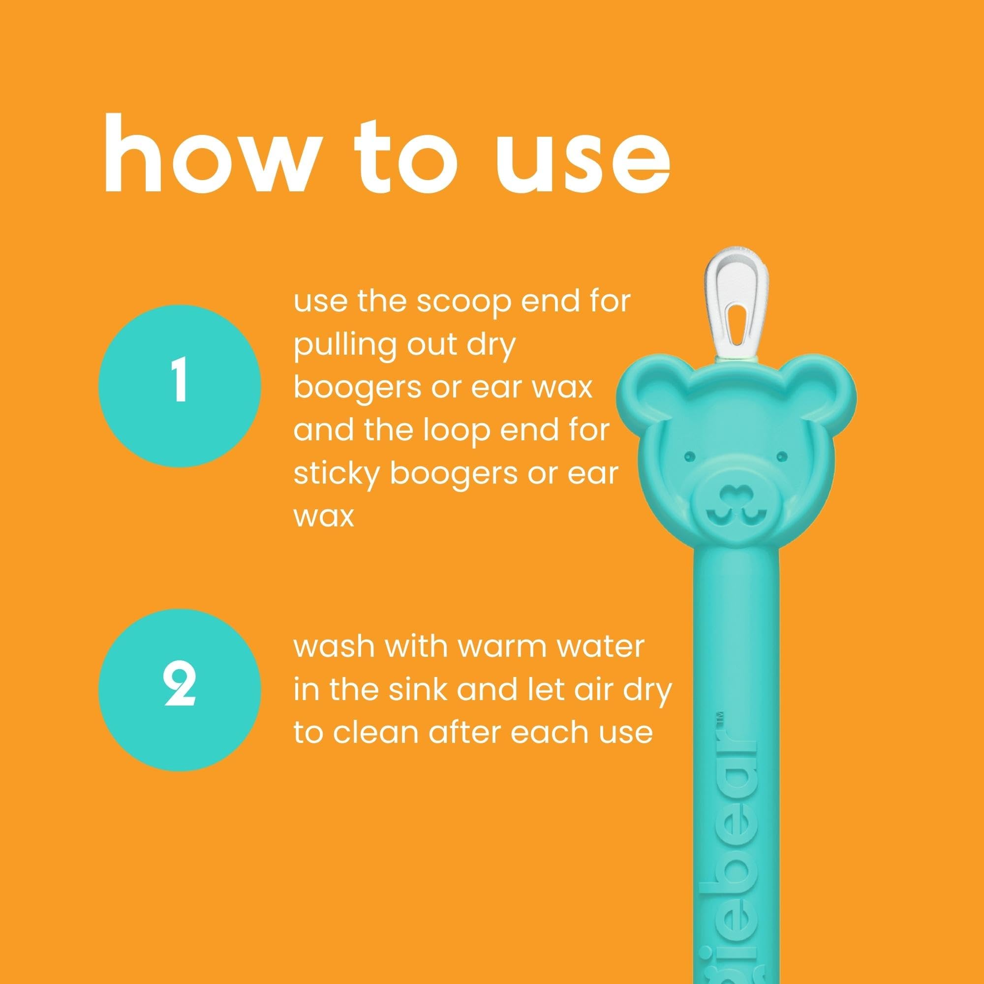 oogiebear - Nose and Ear Gadget. Safe, Easy Nasal Booger and Ear Cleaner oogiebear uk supplements