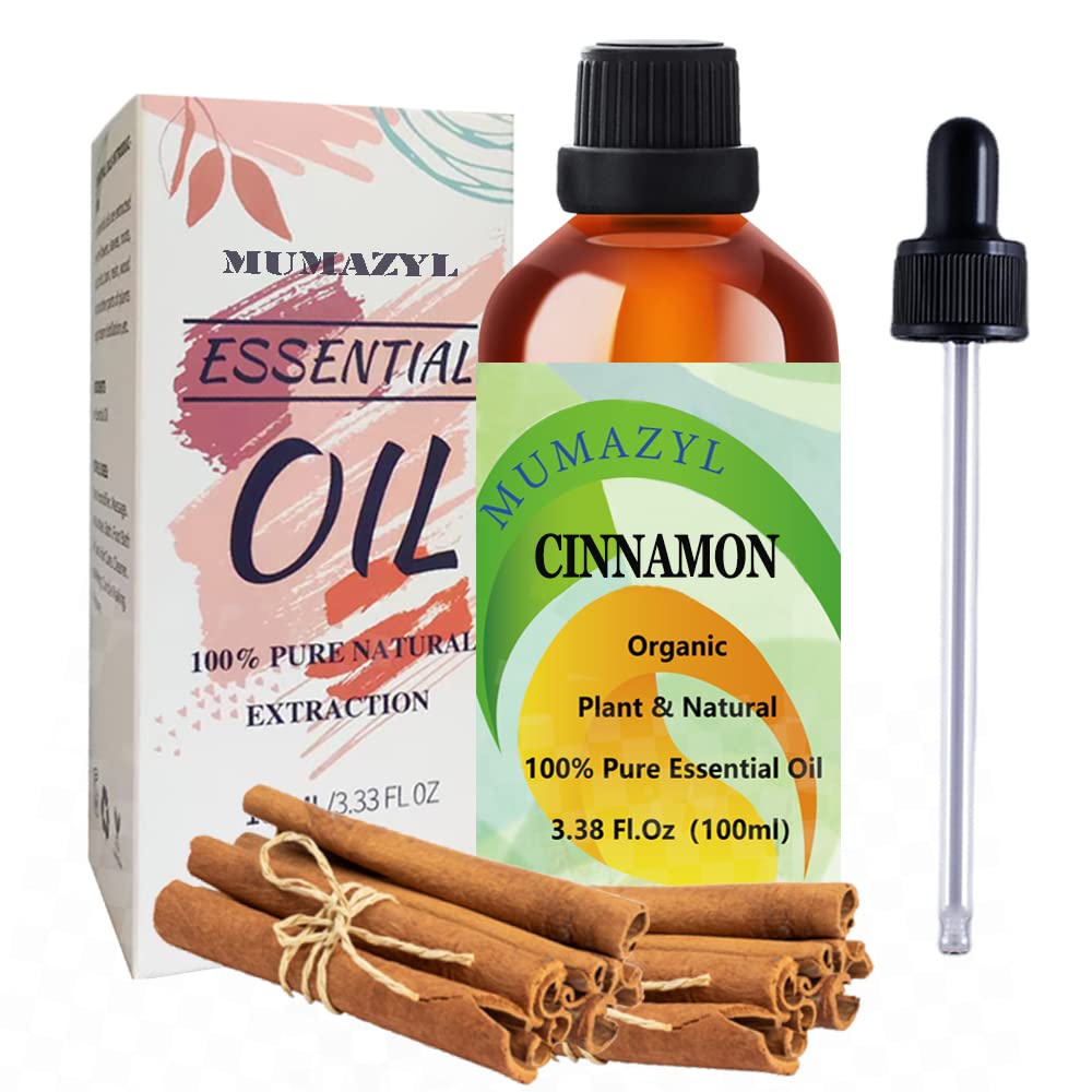 Cinnamon Essential Oil for Diffuser for Home Office Bedroom Bathroom Study Living Yoga Room,100ml 1 Pack MUMAZYL uk supplements