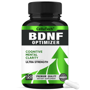 Nootropic Brain Supplement for Memory & Focus Support – Advanced Cognitive Formula for Mental Clarity & Mood Balance with Bacopa Monnieri, Lion's Mane, Alpha GPC & Omega-3 – 120 Capsules CelluTech uk supplements