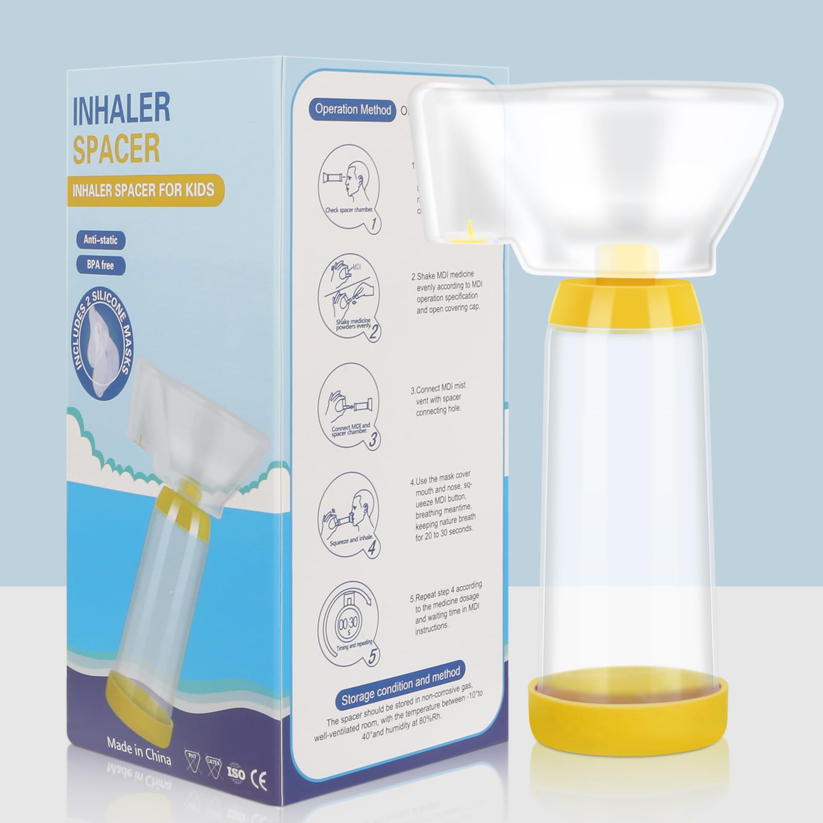 Fivepropy Handheld Spacer for Infant, Toddle, Baby, Kids and Adults with 2 Comfortable Fivepropy uk supplements