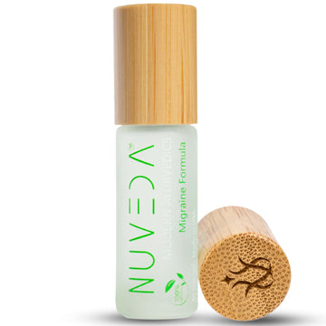 NUVEDA® Advanced Migraine Formula - All Natural Headache Stick | Modern Ayurvedic, Roll On Stick | Therapeutic Grade Essential Oil Aromatherapy | Made in USA NUVEDA uk supplements