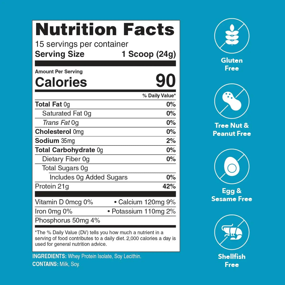 Unjury Unflavored Protein Powder | 21g 100% Whey Isolate Protein Powder | Unflavored Whey Protein Powder | Low Carb and Sugar Free Whey Protein Isolate | Gluten Free Unjury uk supplements