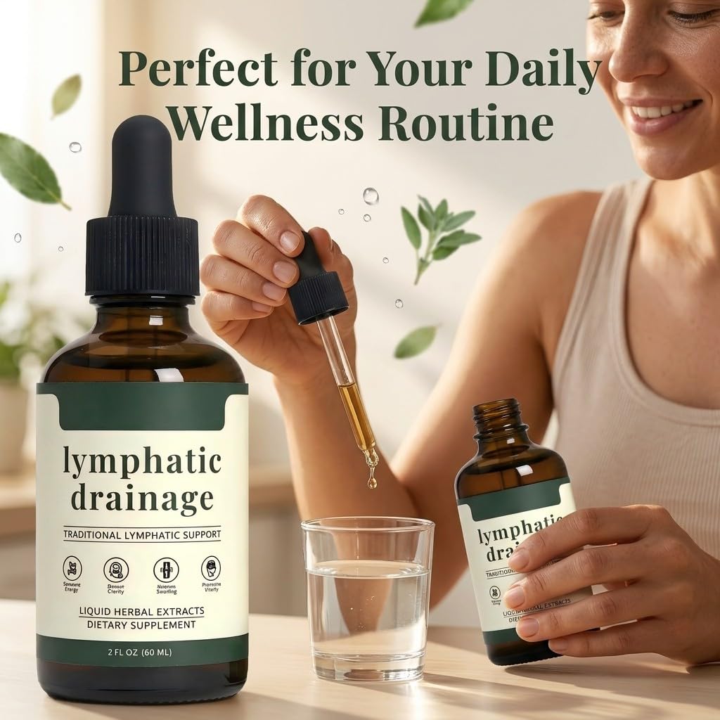 Sentk Organic Lymphatic Drainage Drops, Liposomal Herbal Blend – Supports Lymph System, Reduces Swelling, Boosts Immunity & Vitality, Enhance Clarity, Portable Dropper Design, 2 fl oz (2 Pack) Sentk uk supplements