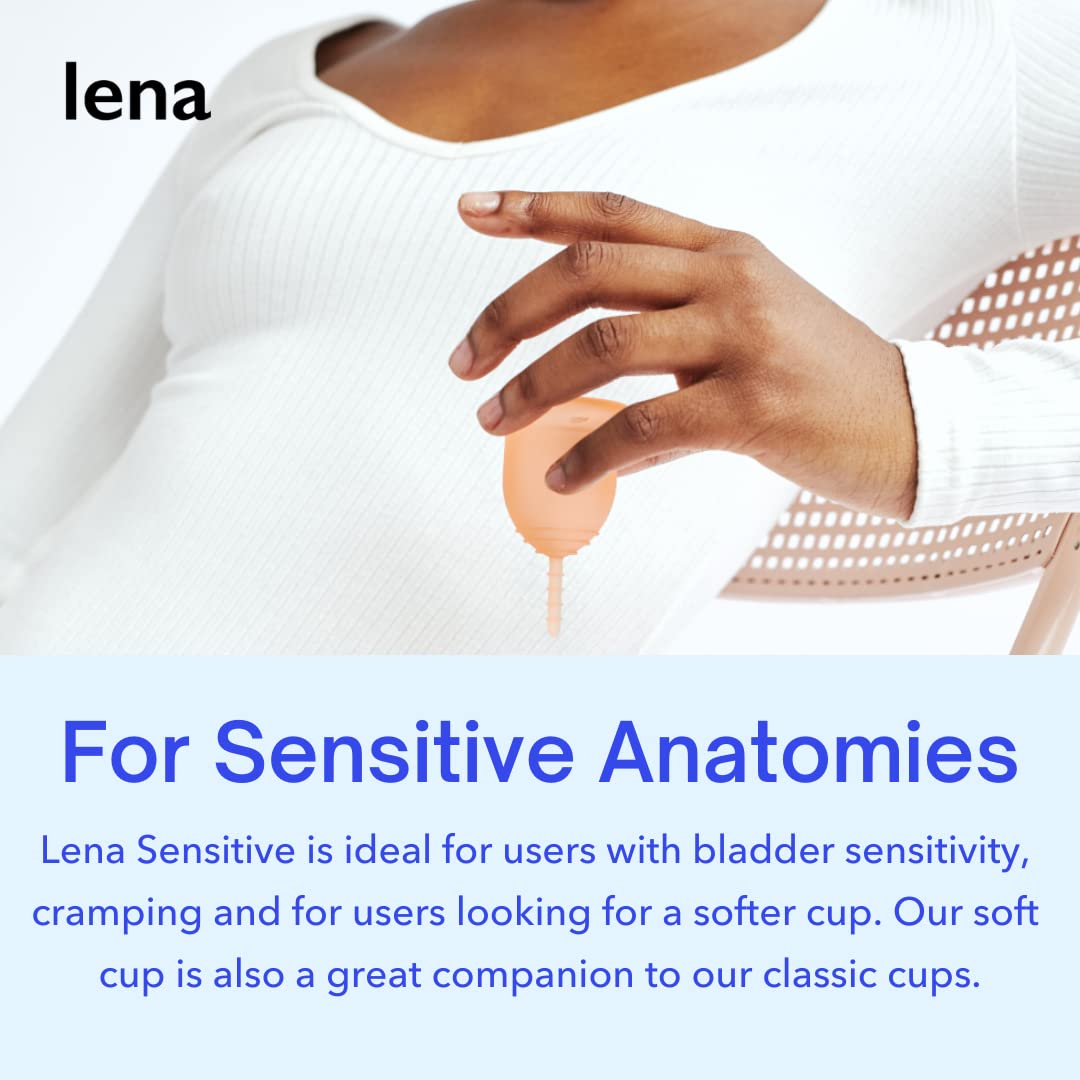 Lena Sensitive Menstrual Cup | Reusable Beginner Period Cup | Wear for 12 Hours Lena uk supplements