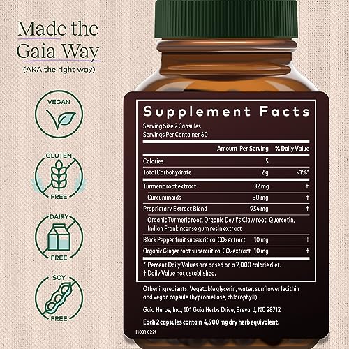 Gaia Herbs Turmeric Supreme Joint Health - Joint Support Supplement Gaia Herbs uk supplements