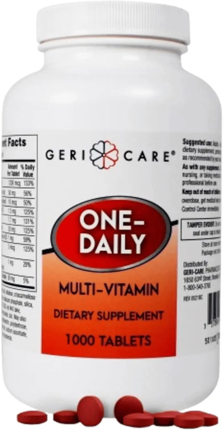 GeriCare Multivitamin Supplement Tablets, (Bottle of 1000) GeriCare uk supplements