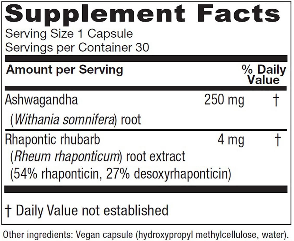 Vitanica Peri/Meno Ease - for Perimenopause and Menopause Symptoms - Hot Flash Relief with Clinically Studied Siberian Rhubarb Extract - Supports Sleep and Stress with Ashwagandha - Vegan - 30 Caps Vitanica uk supplements