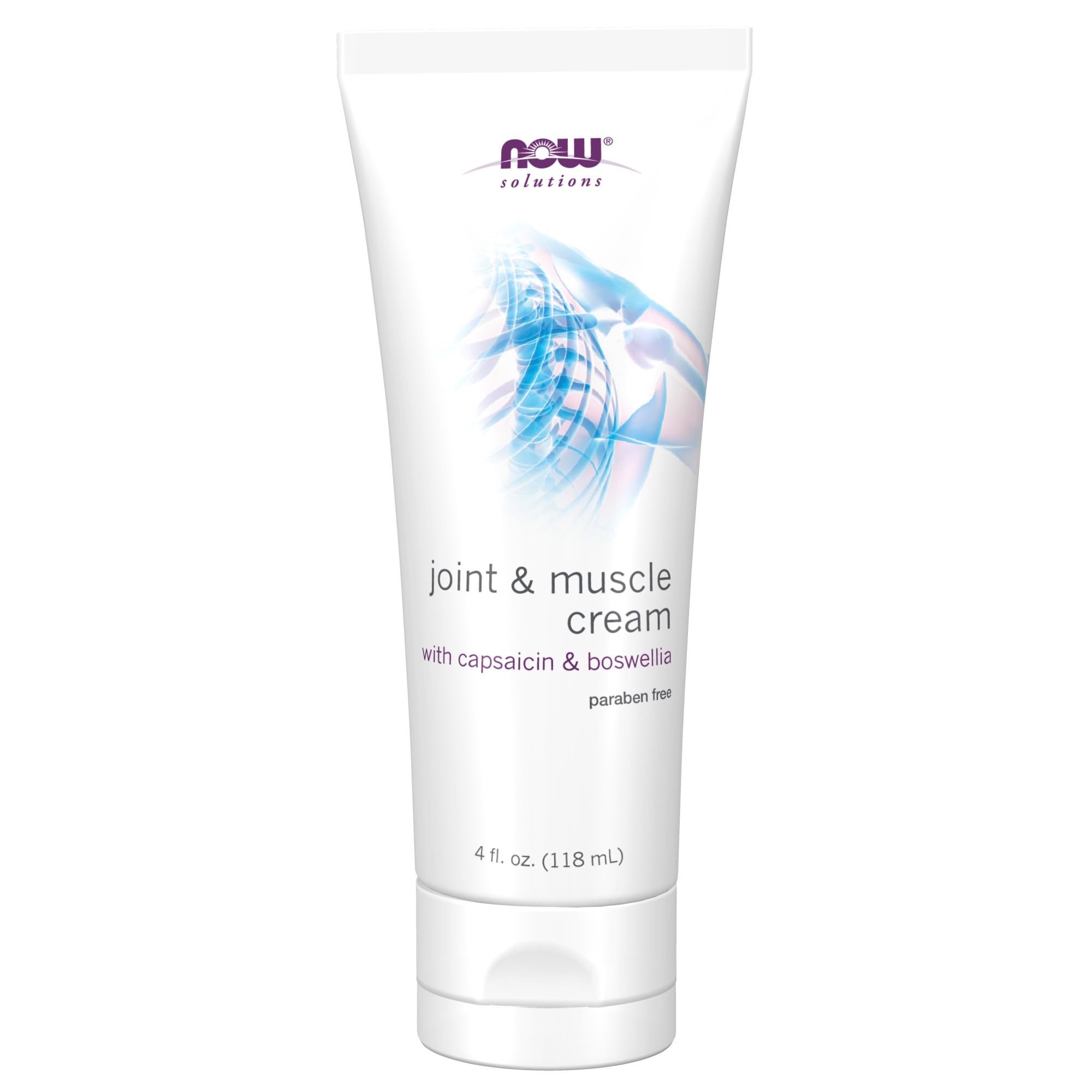 NOW Foods Solutions, Joint & Muscle Cream with Capsaicin and Boswellia, Paraben Free, 4-Ounce NOW Foods uk supplements