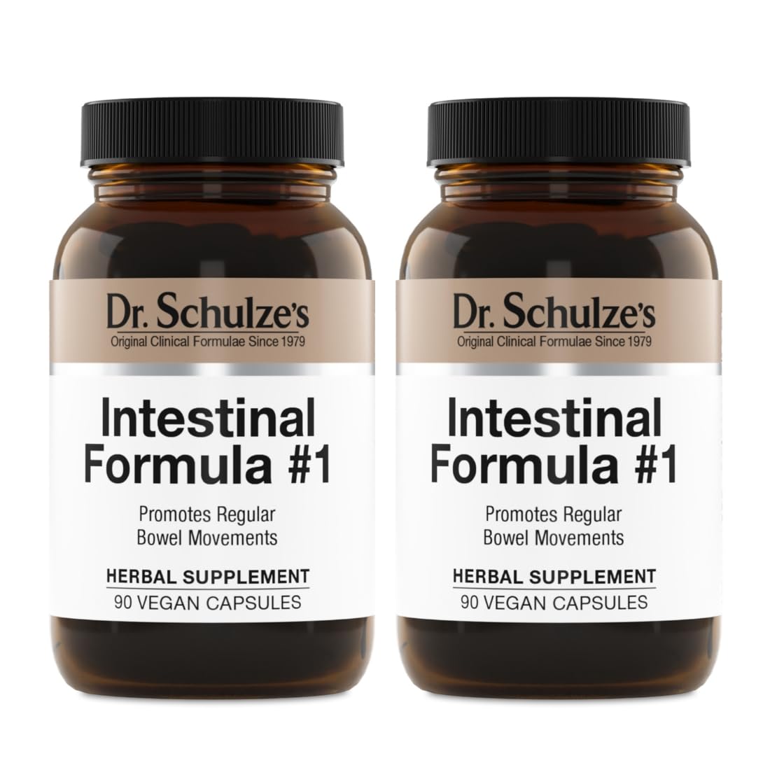 Dr. Schulze's Intestinal Formula #1 - Bowel Movement Supplement for Colon Health Support - Bloating & Constipation Aid - Intestinal Cleanse - All-Natural - Plant-Based - Vegan - 90 Count (2 Pack) Dr. Schulze's uk supplements