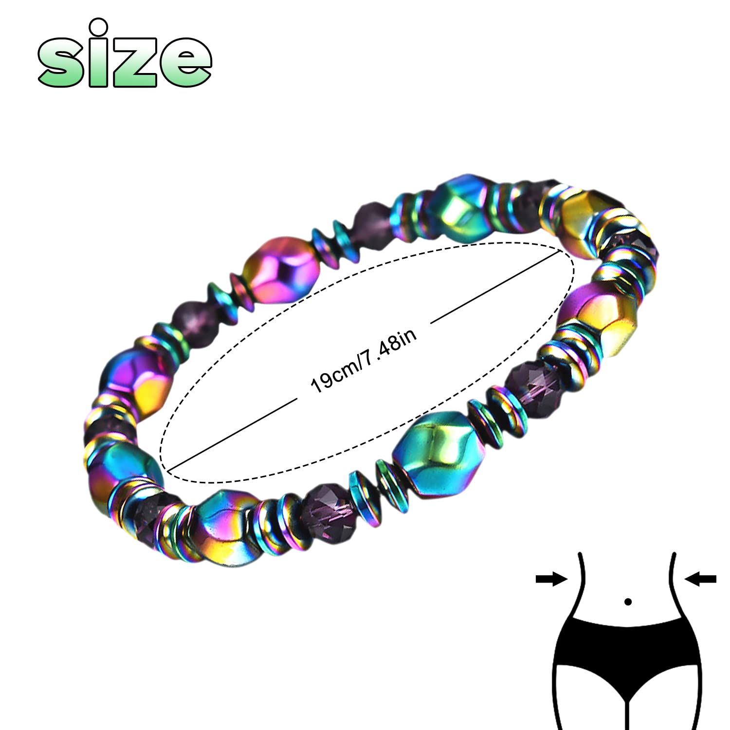 AGSIXZLAN 3pcs Adjustable Lymph Drainage Carnelian Magnetic Bracelet,Slimming Magnetic AGSIXZLAN uk supplements