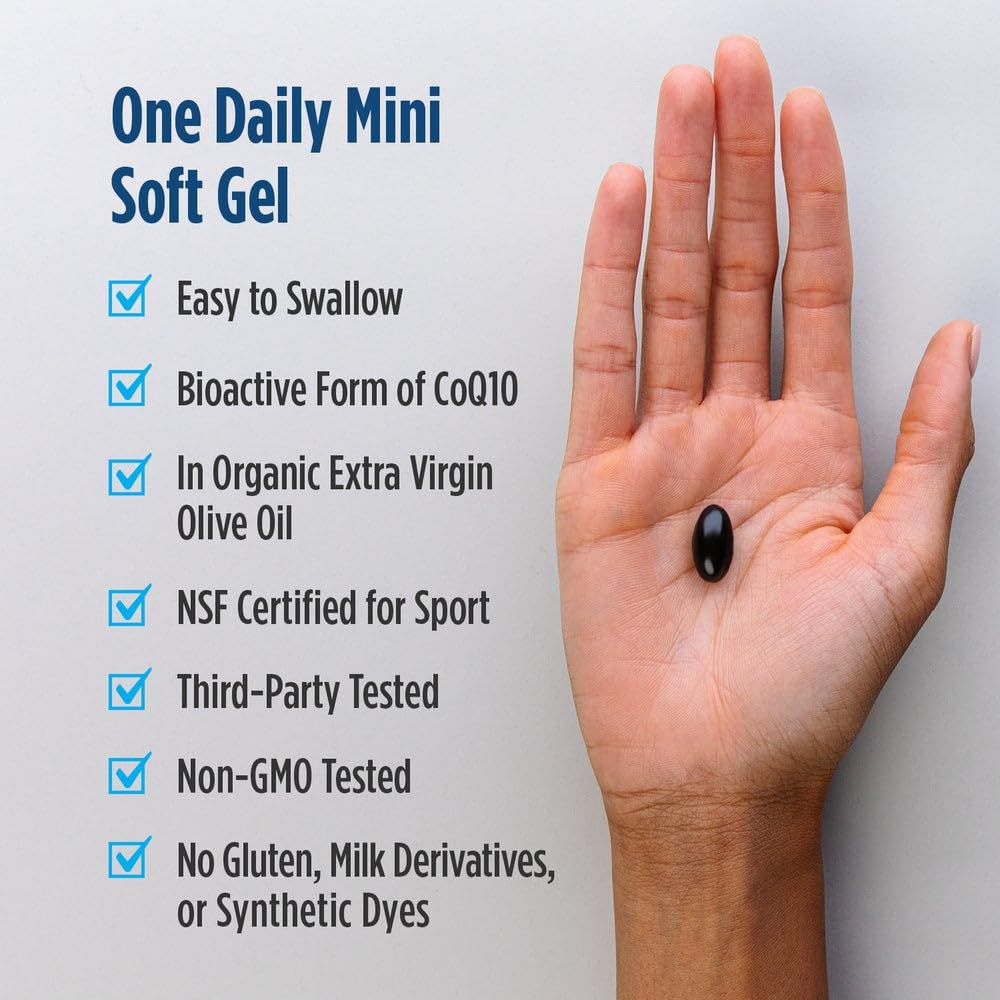 Nordic Naturals Nordic CoQ10 Ubiquinol Sport - 60 Mini Soft Gels - 100 mg Ubiquinol - Heart Health, Physical Performance, Cellular Energy Production - Non-GMO - 60 Servings Nordic Naturals uk supplements