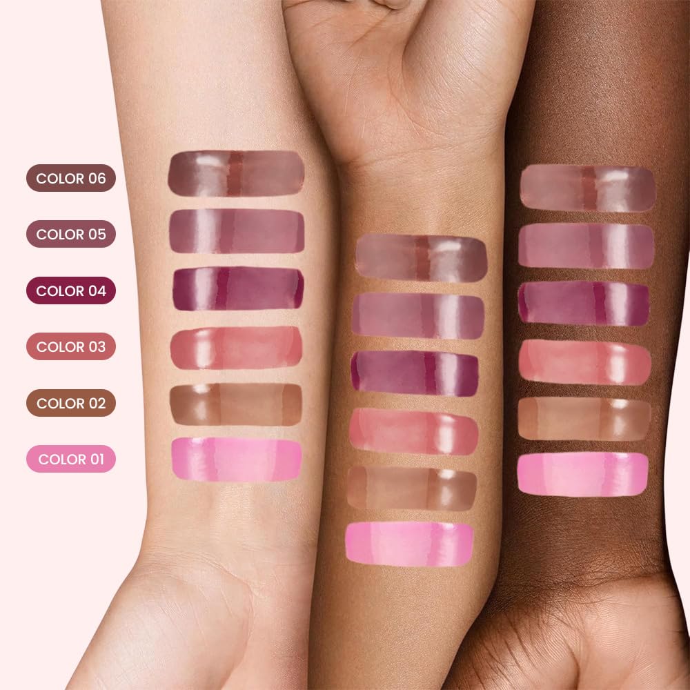 FeiCuiYun Lip Tinted Glowy Balm Hydrating Tinted Lip Serum Lip Gloss, Ultra-Hydrating Natural Vegan Lip Balm, Sheer-Tinted Shine & Hydration, Soothes & Softens Dry Lips Skincare (Light Pink) FeiCuiYun uk supplements