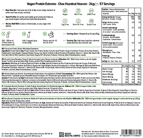 Protein Works - Vegan Protein Extreme | 29g Plant Based Protein | Added Vitamin Blend Protein Works uk supplements