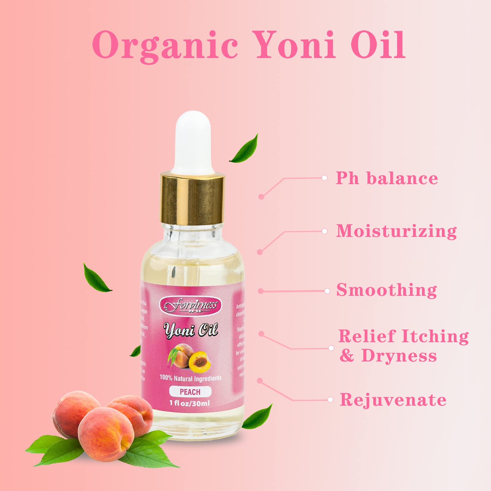 forvirness Feminine Wash & Natural Yoni Oil Set - Cleanse, Remove Odor, pH Balance for Women forvirness uk supplements