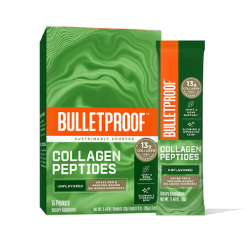 Bulletproof Unflavored Collagen Peptides Powder Packets, Pack of 15, Grass-Fed Collagen Bulletproof uk supplements
