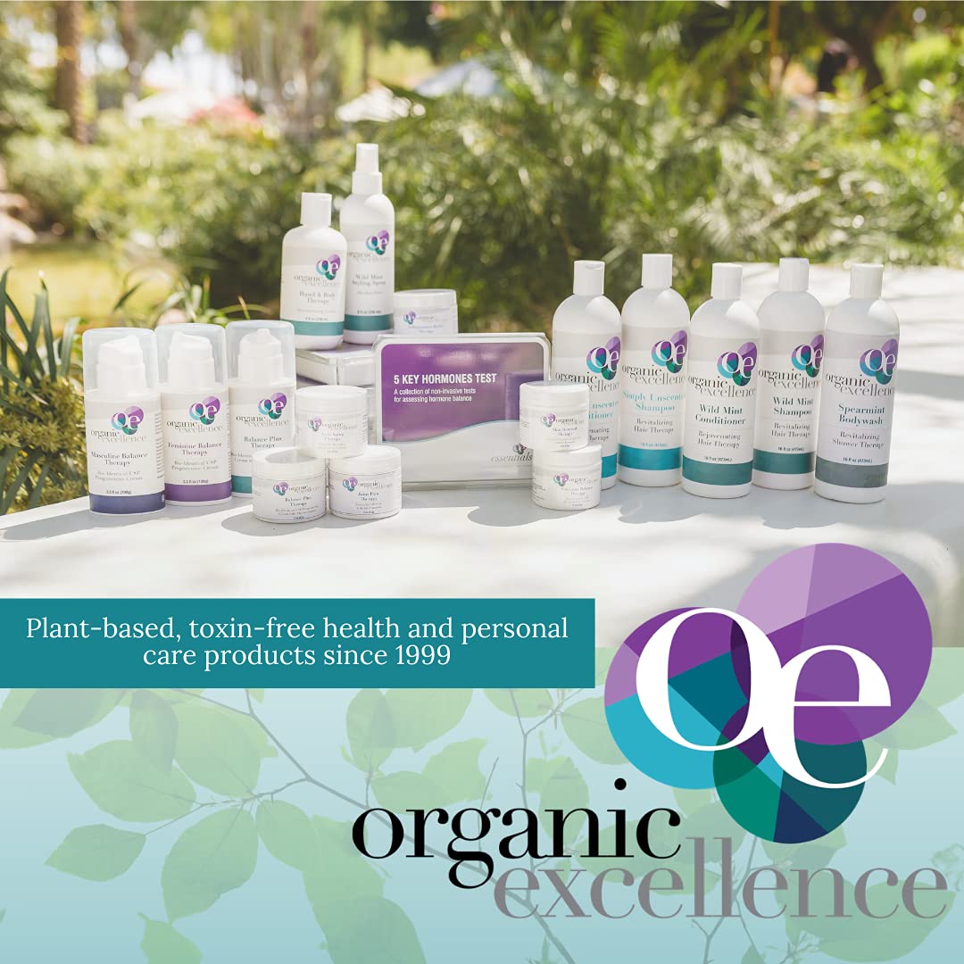 Organic Excellence Balance Plus Therapy - USP Bioidentical Organic Progesterone Cream for Women - with Phytoestrogens - for Menopause Relief and Natural Hormone Balance, 3.3 fl oz (100g) Organic Excellence uk supplements