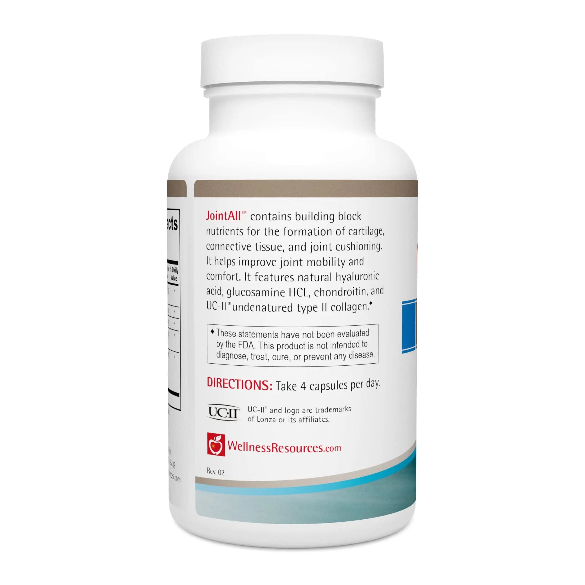Wellness Resources JointAll - Joint Support Supplement with Natural Hyaluronic Acid, UC-II Collagen, Glucosamine, Chondroitin for Joint Strength and Comfort (120 Capsules) … Wellness Resources uk supplements