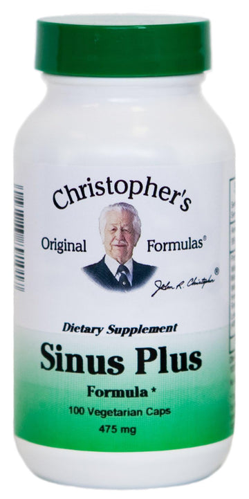 Christopher's Original Formulas Sinus Plus, Sinus Support Capsules, Whole Herb Synergistic Blend, 100 Count Christopher's Original Formulas uk supplements