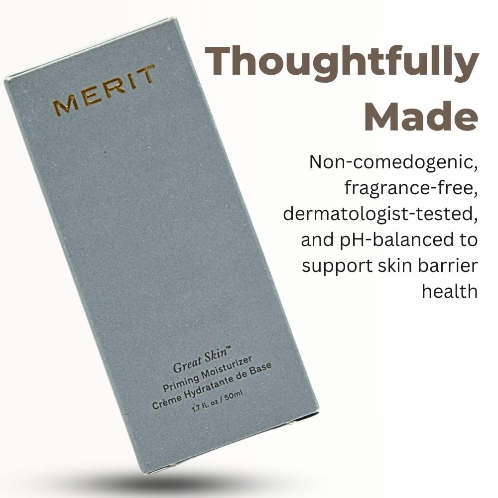 Merit Great Skin Priming And Firming Moisturizer With Peptides And Hyaluronic Acid Merit uk supplements