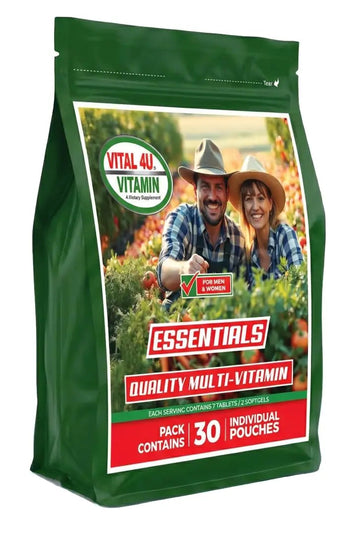 VITAL 4U® Vitamin Essentials - Daily Multivitamin for Both Men and Women, Immune Support, Multimineral Formula - 30 Servings VITAL 4U uk supplements