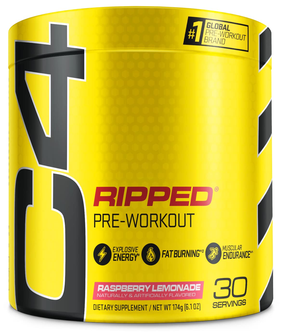 Cellucor C4 Ripped Pre Workout Powder Raspberry Lemonade | Creatine Free + Sugar Free Cellucor uk supplements