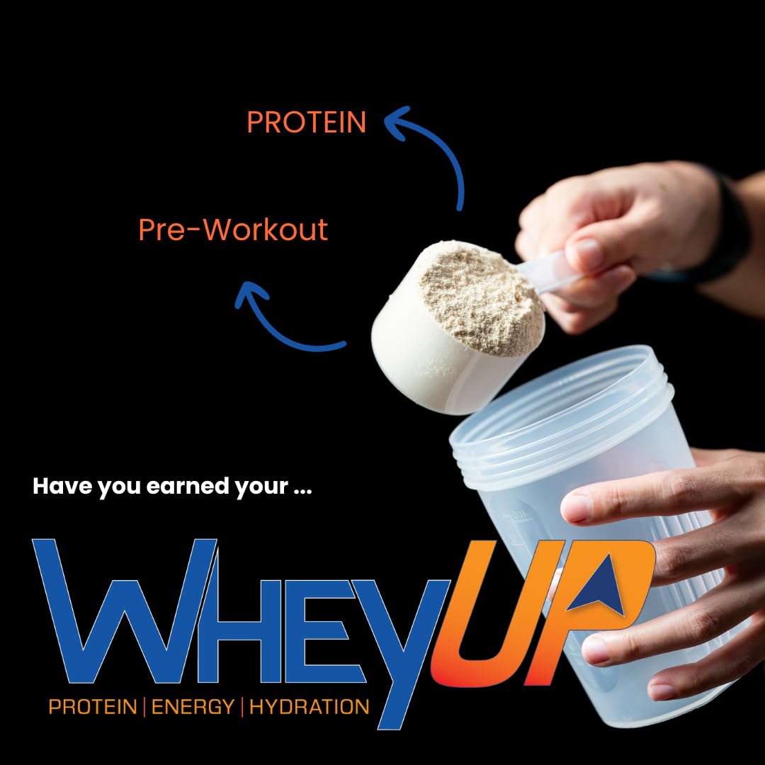WheyUP Clear Whey Isolate Protein Powder, Blue Raspberry - 150mg Caffeine - 20 Servings WheyUP uk supplements
