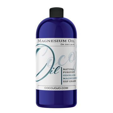 Dr Joe Lab Pure Magnesium Oil - Natural, USP Grade, Purified, Bulk - 32 oz - Bulk Economic Refill - for Body, Skin, Muscle, Joints, Arms, Legs, Calves, Massage, Deep Tissue by COCOJOJO Dr Joe Lab uk supplements