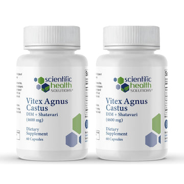 Scientific Health Solutions Vitex + DIM + Shatavari Hormone Balance Supplement – PMS, Menopause & Cycle Support for Women – Adaptogenic Complex with Maca, Ashwagandha, Dandelion – Vegan (2-Pack) Scientific Health Solutions uk supplements
