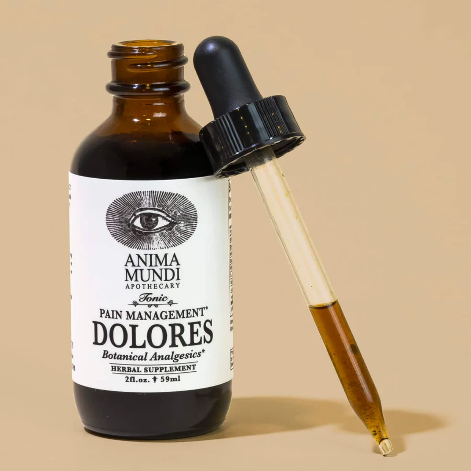 Anima Mundi Apothecary Dolores Tonic - Herbal Pain Management Supplement - Liquid Drops for Pain Management Support (2oz / 59ml) Anima Mundi Apothecary uk supplements